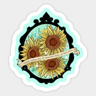 Tribute to Sunflowers Sticker